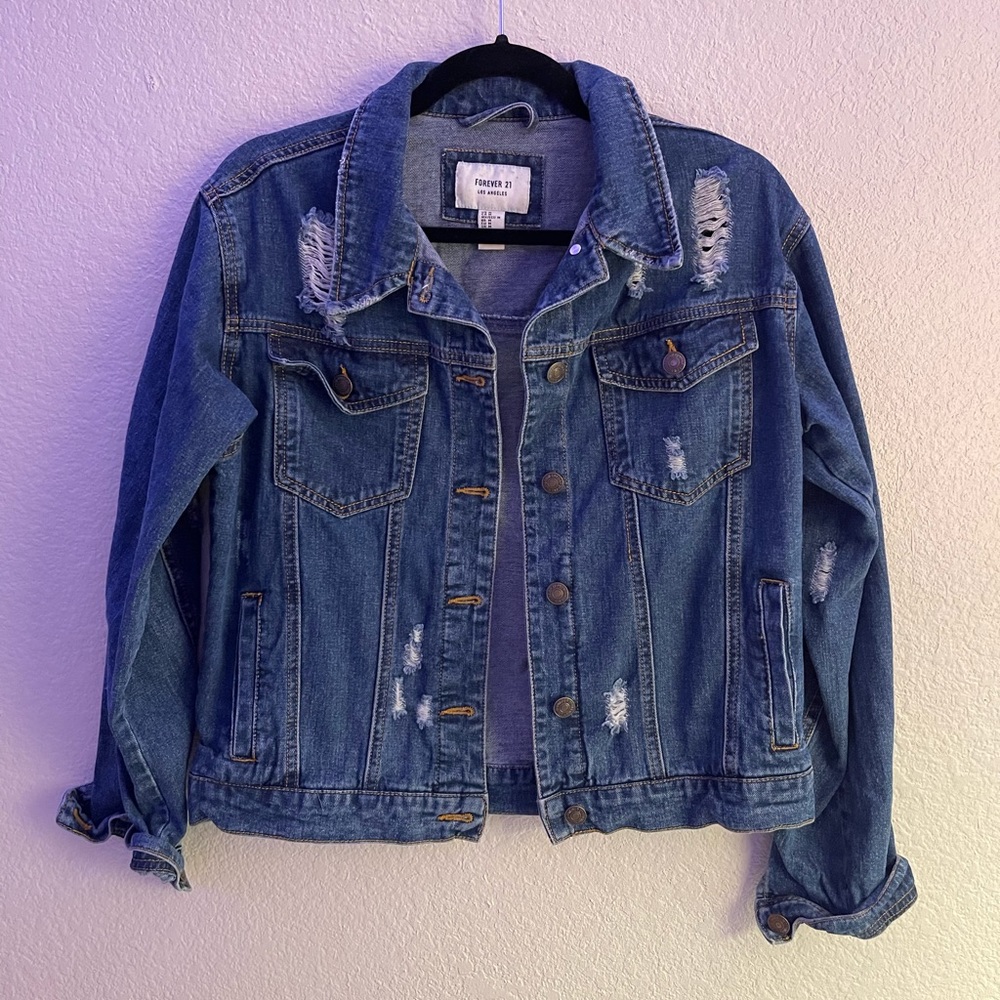 Forever 21 Medium Wash Jean Jacket